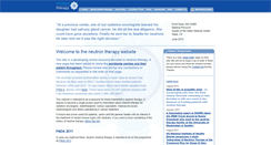 Desktop Screenshot of neutrontherapy.com