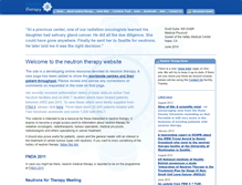 Tablet Screenshot of neutrontherapy.com